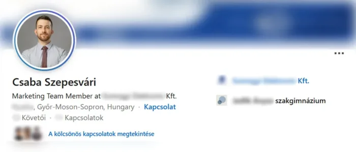Alba Regia Állásbörze LinkedIn profil minta